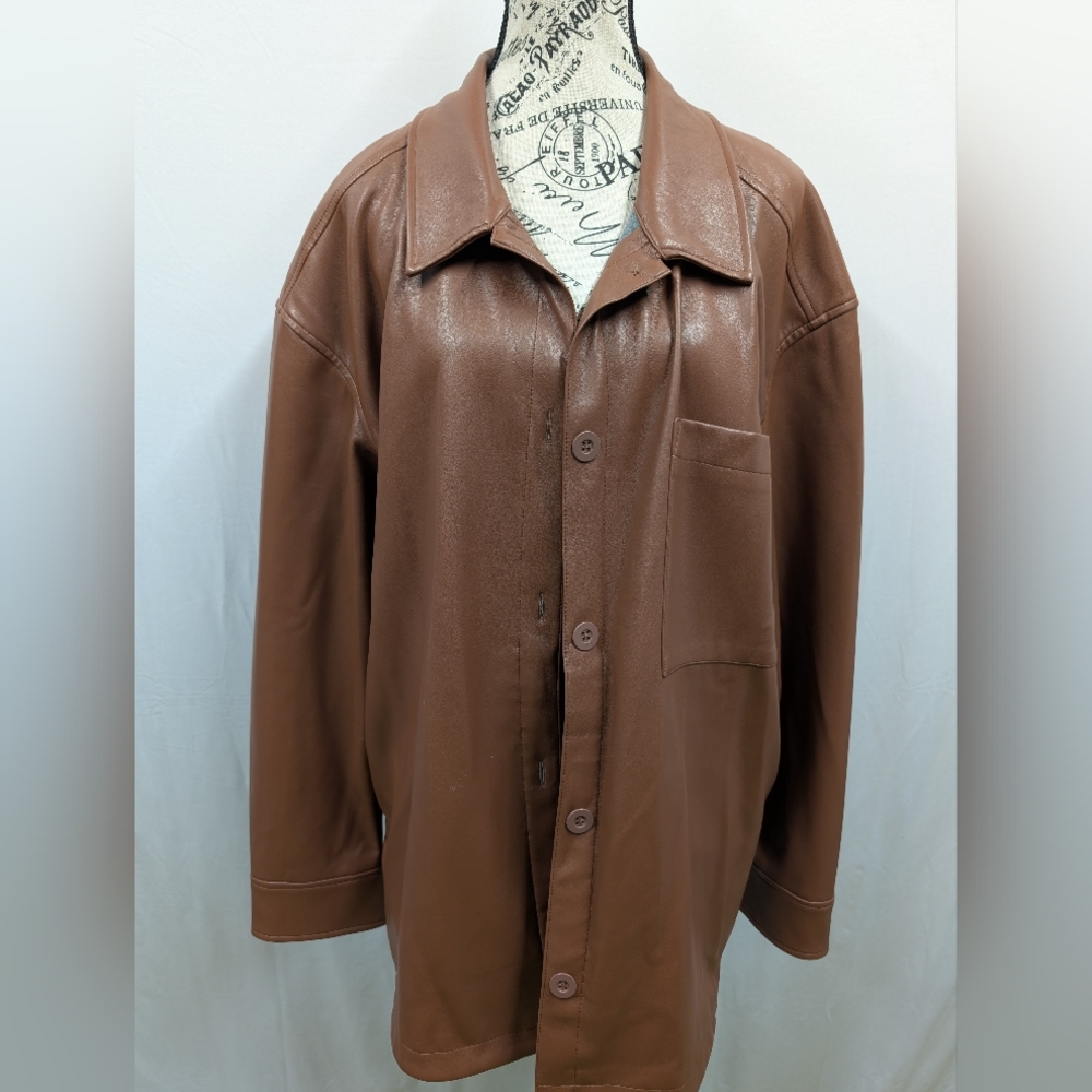 Reitmans Brown Shirt Jacket - Picture 1 of 5